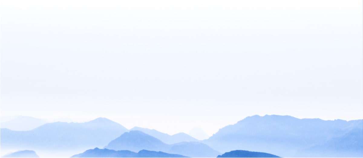 Calm, blue-tinted mountain scene background image.